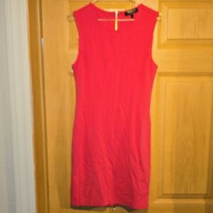 Juicy Couture Hot Pink Sleeveless Sheath Dress with Gold Zipper